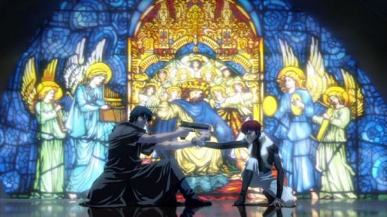 Digger 'terrorist' Shua is confronted by Jay, an Ecoban soldier