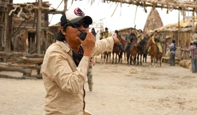 Kim Ji-woon on the set of The Good, The Bad, The Weird Kim Ji-woon on the set of The Good, The Bad, The Weird
