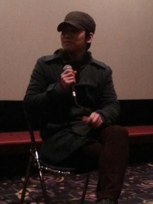 Director Kim addressed the audience in English, thanking them for attending