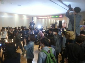 There were chaotic scenes at the BIFF premiere